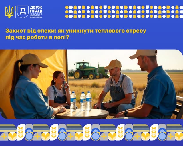 4 Банер Інформаційний матеріал Захист від спеки як уникнути теплового стресу під час роботи в полі