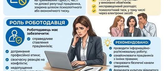 2 Банер Інформаційний матеріал ПМУ Запобігання мобінгу Психологічний тиск та ізоляція на робочому місці